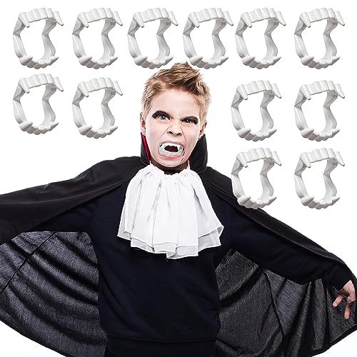 ZELAITE 12 Stücke Halloween Vampir Zähne Werwolf Fake Zähne Zombie Kids Vampire Teeth Erwachsene Vampire Fangs Halloween Kostüm Halloween Schminke Werwölfe Gebiss (A) von ZELAITE