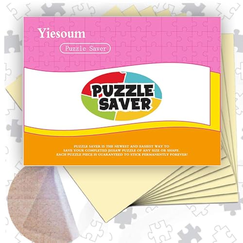 ZELAITE 32 Super Puzzle Kleber transparent, Puzzle Saver, Puzzle Folie selbstklebend, Puzzle Saver can fix The Puzzle, Optimal für 4 x 1000 Teile oder 8 x 500 Teile Puzzle (32) von ZELAITE