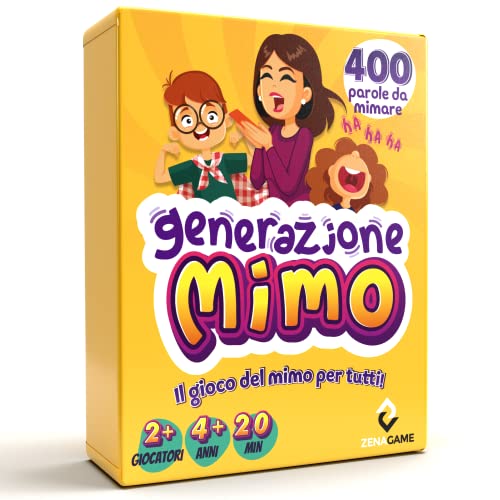 ZENAGAME Generazione Mimo Giochi da Tavolo - Gioco di Mimo - Giochi per Bambini e Adulti - Giochi in Scatola von ZENAGAME