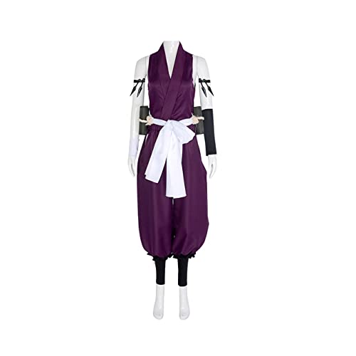 ZENAHA Erwachsene Cosplay Kostüm Purple Kimono Uniform Halloween Outfit Set,Purple-M von ZENAHA