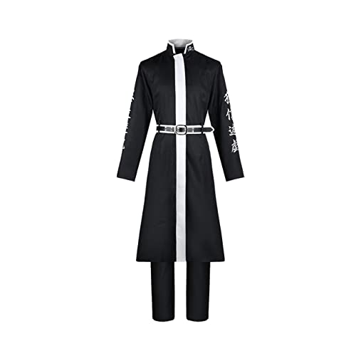 ZENAHA Haitani Cosplay Kostüm Robe Uniform Halloween Party Coat Party Volles Set,Black-3XL von ZENAHA