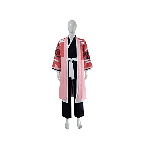 ZENAHA Kyoraku Shunsui Cosplay Kostüm Kimono Robe Outfit Halloween Weihnachtsoutfits,Set-3XL von ZENAHA