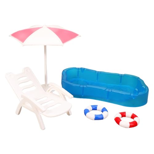 1/12 Skala Miniature Beach Szene Decors Set Deck Stuhl Pool Perfekt Für Dollhouses Szene Display Mit Realistischem Design Miniaturstrand Stuhl 1/12 Skala Miniature Beach Szene Decors Set Deck Stuhl Pool Perfekt Für Dollhouses Szene Display Mit Realistischem Design Miniaturstrand Stuhl von ZEPFJHE