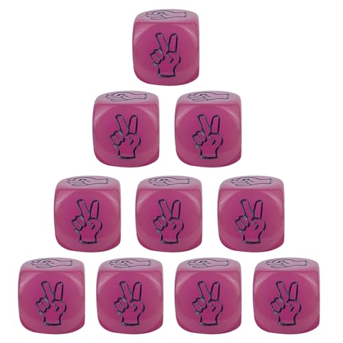 ZEPFJHE 10pcs Party Raten Dices Party Game Dices 20 Mm Party Spiel Dices Für Kinder Tischbrettspiel Funny Dices Dices Spielzeug von ZEPFJHE