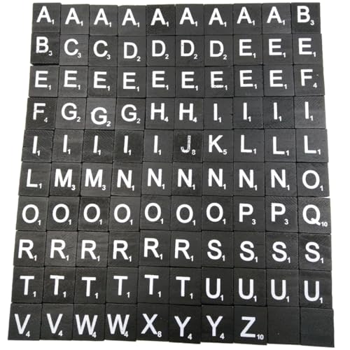 Alphabet-Buchstaben-Holz-Puzzle-Spiel für Kinder und Erwachsene, verbessert kognitive Fähigkeiten und lustige Lernrequisiten, 100 Stück Alphabet-Buchstaben-Holz-Puzzle-Spiel für Kinder und Erwachsene, verbessert kognitive Fähigkeiten und lustige Lernrequisiten, 100 Stück von ZEPFJHE