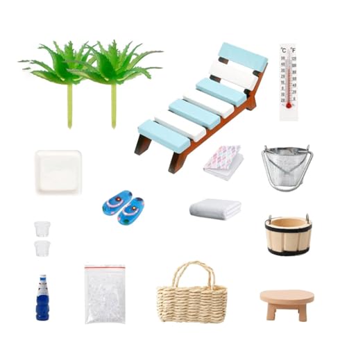 Miniatur-Strand-Lounge-Stuhl, natürliches Holz, Puppenhaus-Möbel für Urlaub, Outdoor, Sauna, Schauspiel, Zubehör, Puppenhaus-Dekoration Miniatur-Strand-Lounge-Stuhl, natürliches Holz, Puppenhaus-Möbel für Urlaub, Outdoor, Sauna, Schauspiel, Zubehör, Puppenhaus-Dekoration von ZEPFJHE