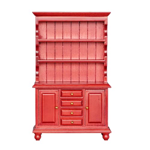 Praktisches Miniatur-Puppenhäuser-Zubehör, stabiles Holz, drei Schichten, Bücherregal, Vitrine für Kinder, die Miniatur-Bücherregal spielen Praktisches Miniatur-Puppenhäuser-Zubehör, stabiles Holz, drei Schichten, Bücherregal, Vitrine für Kinder, die Miniatur-Bücherregal spielen von ZEPFJHE