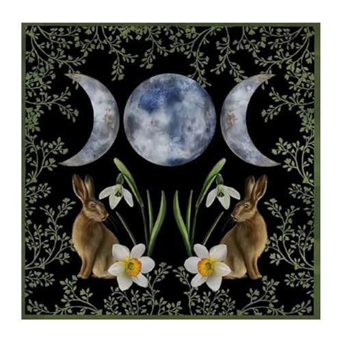 ZEPFJHE Divinationen Tischdecke Kaninchen Mondmuster Astrologie Tarotskarte Altäre Stoff Gottesbrettspiel Accessoire Mond Muster Tarots Karte Spirituelle Decktuch ZEPFJHE Divinationen Tischdecke Kaninchen Mondmuster Astrologie Tarotskarte Altäre Stoff Gottesbrettspiel Accessoire Mond Muster Tarots Karte Spirituelle Decktuch von ZEPFJHE