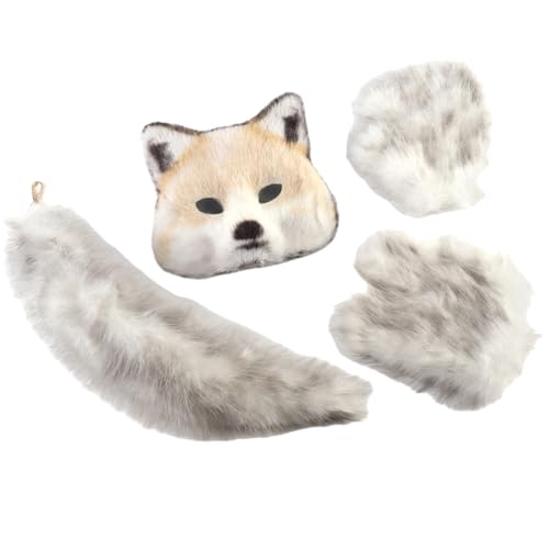 Foxes Kostüm Füchse Maske Katzen Halb Gesichtsschwanzhandschuhe Tierarzt Kostüme Kits Accessoires Halloween Cosplay Requisiten Plüschkatzen Halb Gesichtsgesicht Foxes Kostüm Füchse Maske Katzen Halb Gesichtsschwanzhandschuhe Tierarzt Kostüme Kits Accessoires Halloween Cosplay Requisiten Plüschkatzen Halb Gesichtsgesicht von ZEPFJHE