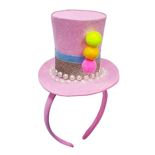 ZEPFJHE Funkelnder kleiner Zylinderhut Haarband mit glitzernden Pailletten für Mädchen Geburtstagsparty Kostüm DressingUp Zubehör Party Haarschmuck ZEPFJHE Funkelnder kleiner Zylinderhut Haarband mit glitzernden Pailletten für Mädchen Geburtstagsparty Kostüm DressingUp Zubehör Party Haarschmuck von ZEPFJHE