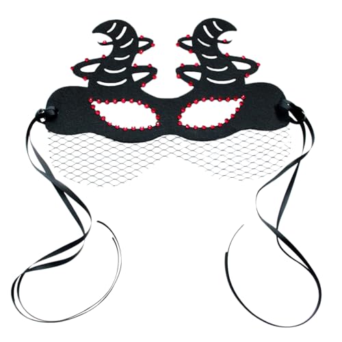 ZEPFJHE Halbe Gesichtsmaske Für Frauen Strasssteine ​​Maskerade Maske Abend Proms Maske Vampire Maske Venezianer Maske Halloween Party Maske von ZEPFJHE