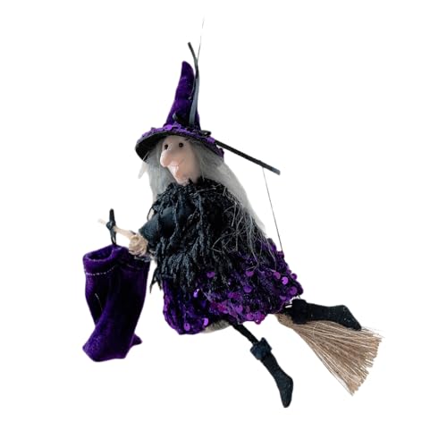 ZEPFJHE Halloween-Hexenkostüm-Set mit Besentasche und Hut, Themenparty-Zubehör, Halloween-Eigentum für Erwachsene, benutzerfreundlicher Hexenhut ZEPFJHE Halloween-Hexenkostüm-Set mit Besentasche und Hut, Themenparty-Zubehör, Halloween-Eigentum für Erwachsene, benutzerfreundlicher Hexenhut von ZEPFJHE