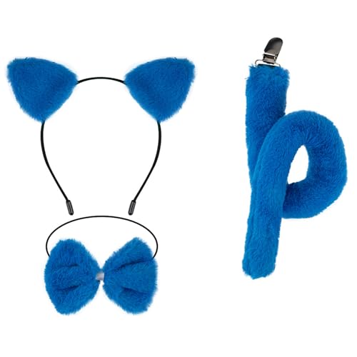ZEPFJHE Kinder-Katzen-Kostüm-Set, Katzenohren, Stirnbänder, Schwanz, Fliege, Tutus, Rock, Tier-Kostüm, Cosplay, für Halloween, Weihnachten, Party, Halloween, Cosplay-Kostüm ZEPFJHE Kinder-Katzen-Kostüm-Set, Katzenohren, Stirnbänder, Schwanz, Fliege, Tutus, Rock, Tier-Kostüm, Cosplay, für Halloween, Weihnachten, Party, Halloween, Cosplay-Kostüm von ZEPFJHE
