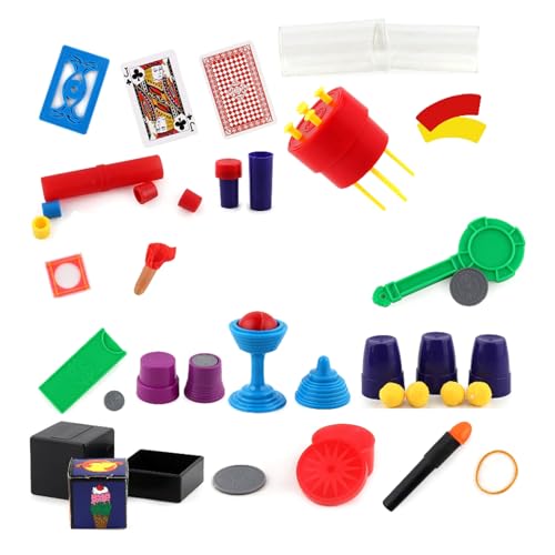 ZEPFJHE Kinder Magische Set Über Illusionstrips Mit Accessoires Und Zauberstab Und Lustigem Bildungsspielzeug Für Kleine Magierische Requisiten Für Kinder ZEPFJHE Kinder Magische Set Über Illusionstrips Mit Accessoires Und Zauberstab Und Lustigem Bildungsspielzeug Für Kleine Magierische Requisiten Für Kinder von ZEPFJHE