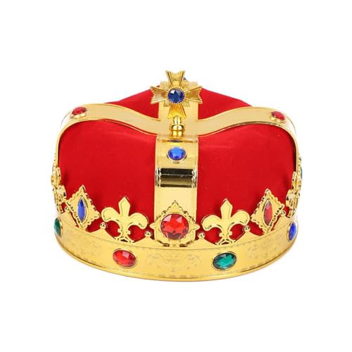 ZEPFJHE Königskrone, Zauberstab für Kinder, Geburtstag, Party, Hut für Halloween, Weihnachten, König, Kostüm, Krone, Diadem, Kopfbedeckung, Party-Kopfbedeckung für Erwachsene ZEPFJHE Königskrone, Zauberstab für Kinder, Geburtstag, Party, Hut für Halloween, Weihnachten, König, Kostüm, Krone, Diadem, Kopfbedeckung, Party-Kopfbedeckung für Erwachsene von ZEPFJHE