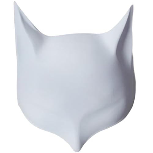 ZEPFJHE Masquerade Maske Handbemalte Füchse Maske Leere Maske Katzen Maske Maske Maske Maske Unbemalte Cosplay Maske Halloween Party Maske von ZEPFJHE