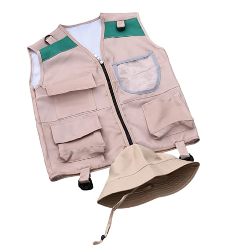 ZEPFJHE Outdoor-Entdecker-Kits für Kinder, Verkleidungen und Spielkostüme, waschbar, Kinder-Safaris-Weste, Safaris-Hut für Jungen und Mädchen, Outdoor-Abenteuer, Camping-Ausrüstung, Kostüm-Set ZEPFJHE Outdoor-Entdecker-Kits für Kinder, Verkleidungen und Spielkostüme, waschbar, Kinder-Safaris-Weste, Safaris-Hut für Jungen und Mädchen, Outdoor-Abenteuer, Camping-Ausrüstung, Kostüm-Set von ZEPFJHE