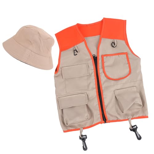 ZEPFJHE Outdoor-Entdecker-Kits für Kinder, Verkleidungen und Spielkostüme, waschbar, Kinder-Safaris-Weste, Safaris-Hut für Jungen und Mädchen, Outdoor-Abenteuer, Camping-Ausrüstung, Kostüm-Set ZEPFJHE Outdoor-Entdecker-Kits für Kinder, Verkleidungen und Spielkostüme, waschbar, Kinder-Safaris-Weste, Safaris-Hut für Jungen und Mädchen, Outdoor-Abenteuer, Camping-Ausrüstung, Kostüm-Set von ZEPFJHE