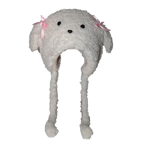 ZEPFJHE Pelziger Cartoon-Welpenhut mit Ohrenklappen für Halloween, Kopfbedeckung, langhaarige, übergroße Kopfbedeckung für den Winter, Cartoon-Hut für Männer, Frauen, Erwachsenenkostüm ZEPFJHE Pelziger Cartoon-Welpenhut mit Ohrenklappen für Halloween, Kopfbedeckung, langhaarige, übergroße Kopfbedeckung für den Winter, Cartoon-Hut für Männer, Frauen, Erwachsenenkostüm von ZEPFJHE