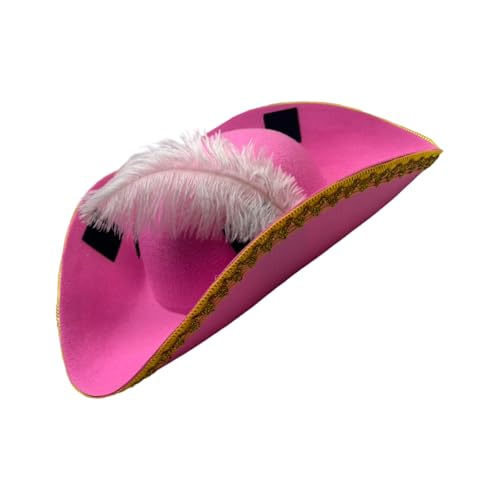 ZEPFJHE Piratenhut mit goldener Spitze für Halloween-Partys und Abenteuer für Halloween, Anziehen und Spielen, Piraten-Partyhut für Kinder ZEPFJHE Piratenhut mit goldener Spitze für Halloween-Partys und Abenteuer für Halloween, Anziehen und Spielen, Piraten-Partyhut für Kinder von ZEPFJHE