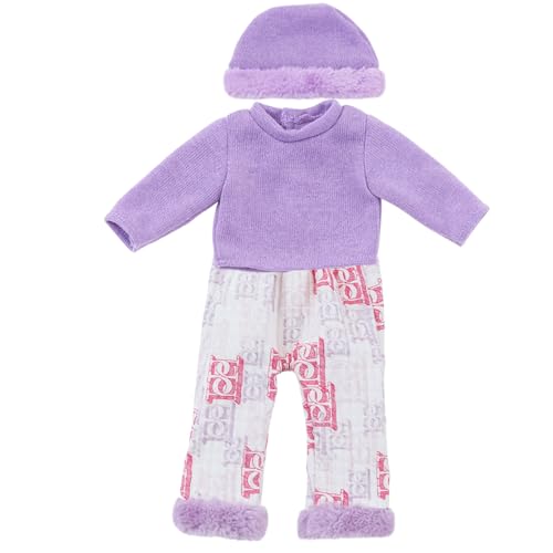 ZEPFJHE Praktisches Lavendel-Pyjama-Set, modisches Accessoire für 45,7 cm große Puppen mit weichem Plüsch, hübscher Welpen-Hausschuh, für den täglichen Gebrauch, Mädchenpuppenkleidung ZEPFJHE Praktisches Lavendel-Pyjama-Set, modisches Accessoire für 45,7 cm große Puppen mit weichem Plüsch, hübscher Welpen-Hausschuh, für den täglichen Gebrauch, Mädchenpuppenkleidung von ZEPFJHE