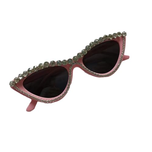 ZEPFJHE Punk-Rahmen Vintage Mädchen Rahmen Linse Brille Teens Hiphop Party für Erwachsene Teenager, Pink, Wie Beschrieben von ZEPFJHE