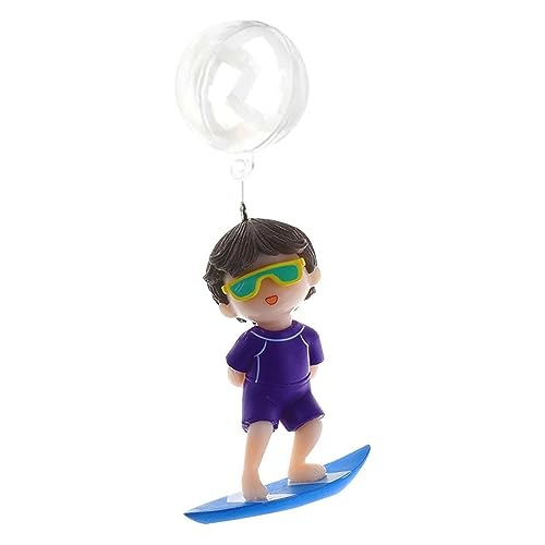 ZEPFJHE Surfing Boy Girl On Whale Diver Aquarium Fish Playmates Toy Suitable for Large Small Fishtank Small Diver von ZEPFJHE