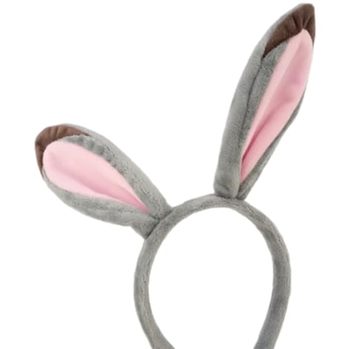 ZEPFJHE Tierohren Stirnband und Schwanz für Frauen Mädchen Halloween Weihnachten Party Kopfbedeckung Kopfschmuck Cosplay Erwachsenenkostüm von ZEPFJHE