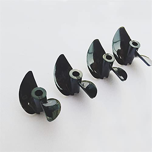 ZEPHYX 4 stücke PC Propeller 2-Blatt Halb eingetaucht Paddel Welle Loch 3mm/4mm for RC elektrische Boot Schiff Modell Durchmesser 30mm 32mm 34mm 36mm 38mm RC-Bootspropeller (Color : 4pcs Dia 38mm) von ZEPHYX