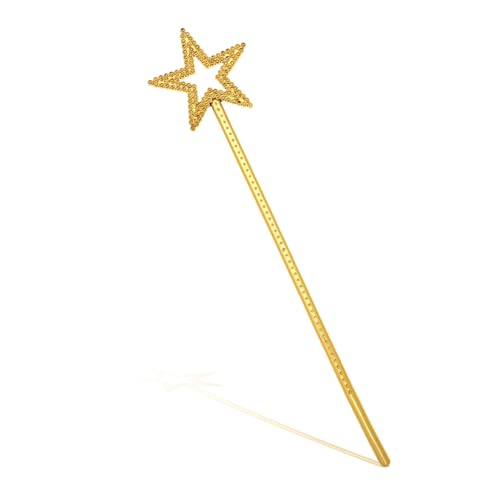 ZEYIYER Zauberstab Kinder Feenstab Stern Gold Glitzer Zauberstab für Mädchen, Zauberstäbe Prinzessin Stab Angel Fairy Fee Zauberstab für Stern Fee Zauberstab zum Kostüm Requisiten Cosplay Dekoration von ZEYIYER