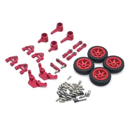 ZEZEFUFU 1/28 RC Auto Lenknabe Schwinge Rad Felge Reifen Set für WLtoys P929 939 K979 von ZEZEFUFU