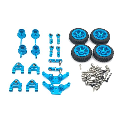 ZEZEFUFU 1/28 RC Auto Lenknabe Schwinge Rad Felge Reifen Set für WLtoys P929 939 K979 von ZEZEFUFU