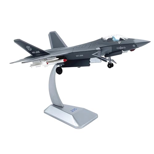 ZEZEFUFU 1:100 Alloy China Air Force J-35 Kampfflugzeug Modell Luftfahrt Wissenschaft Ausstellungsmodell von ZEZEFUFU