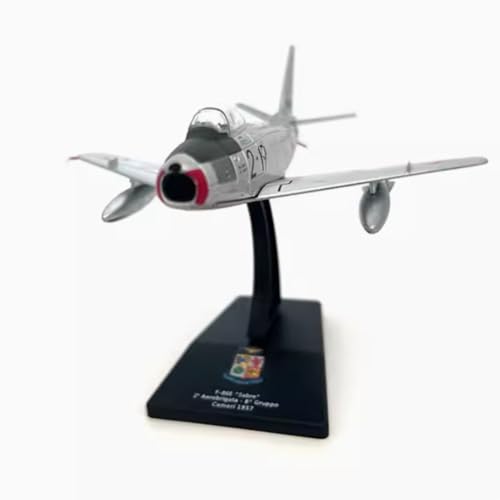 ZEZEFUFU 1:100 Alloy Italian F-86 Sabre Fighter Plane Model Aviation Science Exhibition Model von ZEZEFUFU