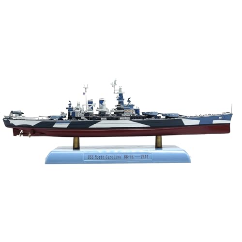 ZEZEFUFU 1:1000 Alloy WWII USS North Carolina BB-55 Battleship Model Science Exhibition Model von ZEZEFUFU