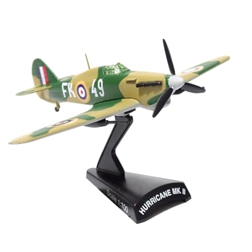 ZEZEFUFU 1:110 Alloy WWII UK Hurricane MKII Fighter Plane Model Aviation Science Exhibition Model von ZEZEFUFU