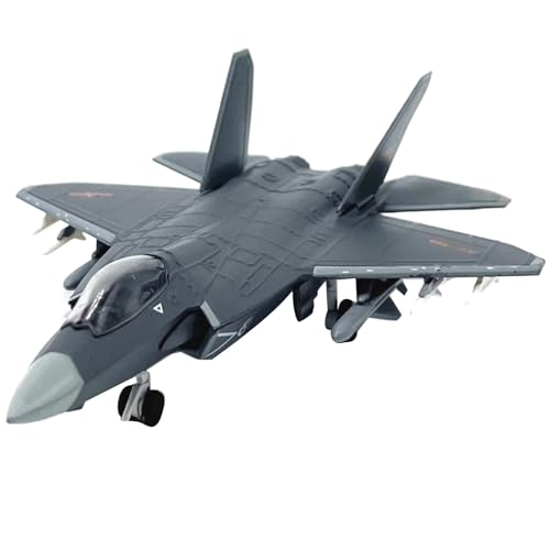 ZEZEFUFU 1:144 Alloy Chinese Air Force J-31 Eagle Stealth Fighter Plane Model Aviation Science Exhibition Model von ZEZEFUFU