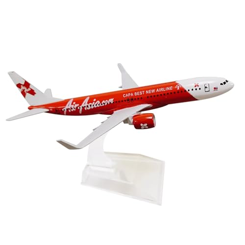 ZEZEFUFU 1:400 Alloy Red Air Asia Airlines B737 Flugzeugmodell Luftfahrt Wissenschaft Ausstellungsmodell von ZEZEFUFU