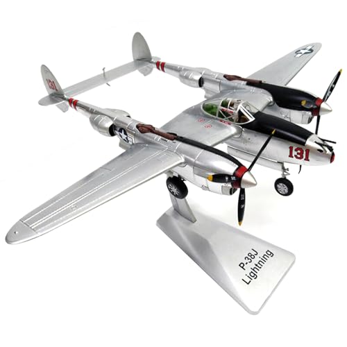 ZEZEFUFU 1:48 Alloy WWII US P-38J Kampfflugzeug Modell Luftfahrt Wissenschaft Ausstellungsmodell von ZEZEFUFU