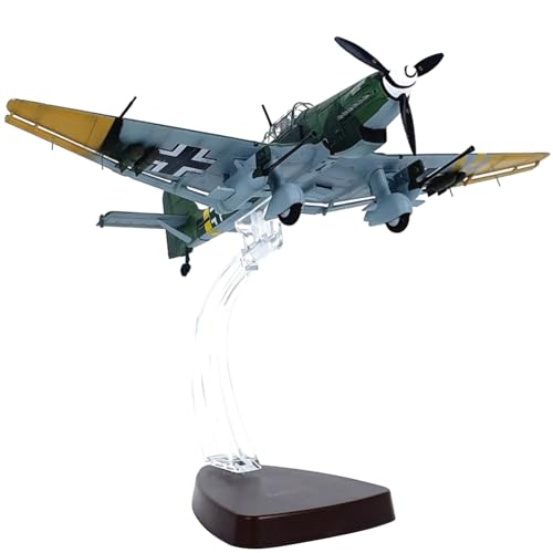 ZEZEFUFU 1:72 Alloy German Stuka JU-87G2 Angriffsflugzeug Modell Luftfahrt Wissenschaft Ausstellungsmodell von ZEZEFUFU