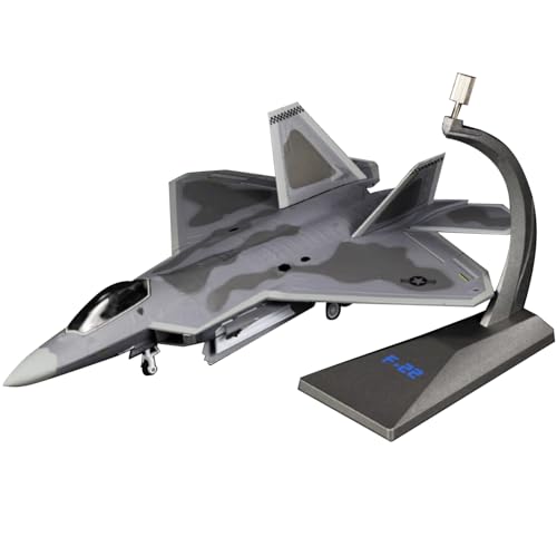 ZEZEFUFU 1:72 Alloy US Air Force F-22 Raptor Fighter Plane Model Aviation Science Exhibition Model von ZEZEFUFU