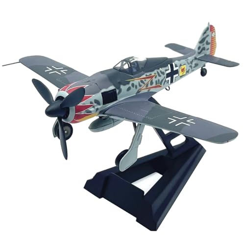 ZEZEFUFU 1:72 Alloy WWII German FW-190 Combat A-5 Aircraft Model Aviation Science Exhibition Model von ZEZEFUFU