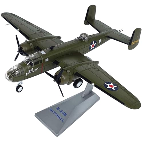 ZEZEFUFU 1:72 Alloy WWII US Mitchell B-25B Bomber Flugzeug Modell Luftfahrt Wissenschaft Ausstellungsmodell von ZEZEFUFU