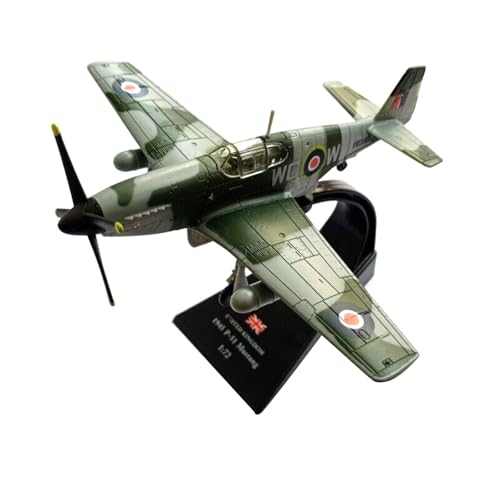 ZEZEFUFU 1:72 Alloy WWII United Kingdom P-51 Mustang Fighter Plane Model Aviation Science Exhibition Model von ZEZEFUFU