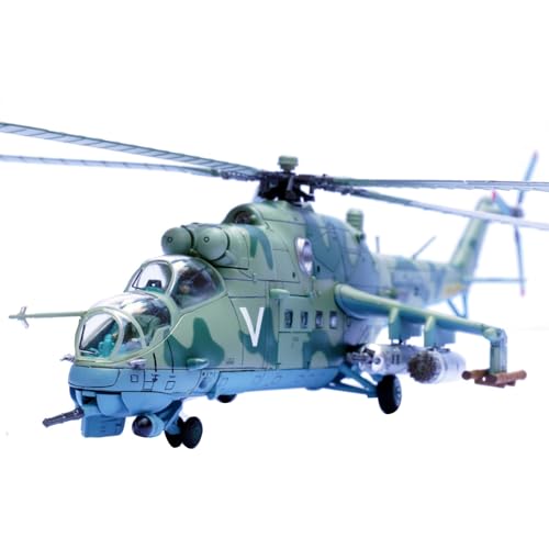 ZEZEFUFU 1:72 Legierung Russische Armee Mi-24V Hubschrauber Flugzeug Modell Luftfahrt Wissenschaft Ausstellungsmodell von ZEZEFUFU