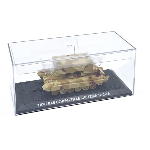 ZEZEFUFU 1:72 Russische TOS-1 Panzer Crawler Chariot Modell Legierung Tank Selbstfahrende Raketenwerfer Modell Home Office Dekoration Geschenke von ZEZEFUFU