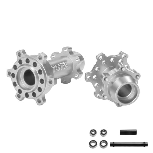 ZEZEFUFU Alloy 7075 Vorderrad- und Hinterrad-Sechskant-Naben-Set Upgrade-Teile für LOSI 1/4 Promoto-MX Motorrad RTR von ZEZEFUFU