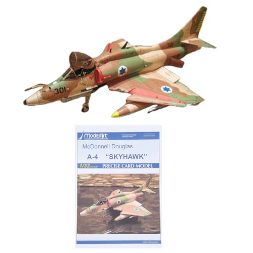 ZEZEFUFU American A-4 Skyhawk Fighter Jet Paper Model Handmade DIY Paper Plane Model (Unassembled Kit) von ZEZEFUFU