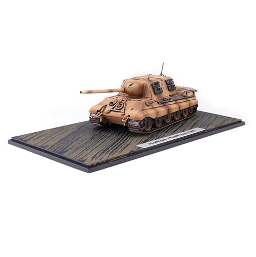 ZEZEFUFU Brauner 1:72 Maßstab Legierung WWII Deutscher Jagdtiger Panzer Modell Panzer Simulation Deutsches gepanzertes Fahrzeugmodell von ZEZEFUFU