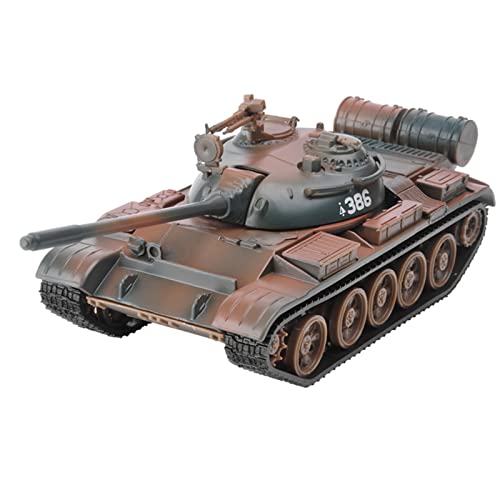 ZEZEFUFU Legierung Maßstab 1:43 Tarnung Russische Sowjetische T55 Medium Panzer Gepanzerte Fahrzeug Modell Simulation Tank Modell für Sammlung von ZEZEFUFU